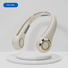 Halterneck Fan, A Convenient Portable Fan (Option: Ivory white)