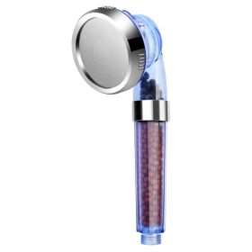 Ionic Filtration Shower Head High Pressure 3 Mode Stone Water Saving Bath Handheld Shower (Option: BathShowerHead)