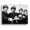 The Beatles with their MBEs Canvas Print or Poster