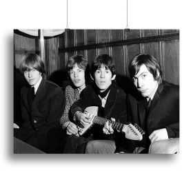 Rolling Stones donate guitar Canvas Print or Poster (Type: Standard Framed Canvas Print, size: 12" x 8" / 30cm x 20cm (approx))