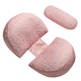 Pregnancy Pillows Adjustable Support Maternity Pillow Soft Side Sleeper Pregnancy Pillows Wedge Pillow with Detachable Pillow Cover (Option: Pink)
