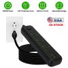 Power Strip with 5.9FT Extension Cord 3 AC Outlets and 2 USB A Ports 1 USB C Port 2500W Wall Mount Outlet Extender For Home Office Dorm Travel