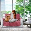 Reversible Sofa Cover Chair Loveseat Couch Slipcover Microfiber Cushion Furniture Protector Shield Water-Resistant w/ Elastic Strap for Kids Pet Dog C