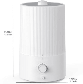 4 Liter Top-water Ultrasonic Cold Mist Humidifier With Timed Night Light Function Can Be Added Directly To Essential Oils - Prohibited For Sale O (Color: White)