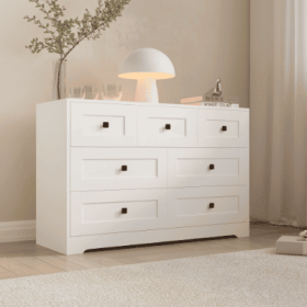 Chest Of Drawer With  White Color Farm Door (Option: 7drawers)