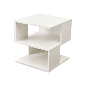White 2-layer Simple Household Bookshelf (Option: Cream White)