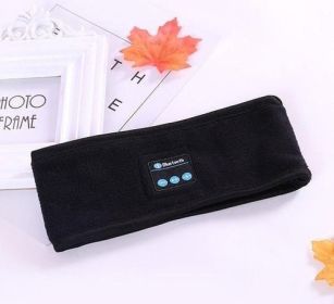 Wireless Bluetooth-compatible Headband Outdoor Fitness Yoga Headband (Color: Black)