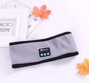 Wireless Bluetooth-compatible Headband Outdoor Fitness Yoga Headband (Color: Gray)