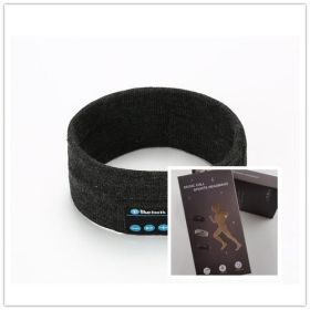 Wireless Bluetooth-compatible Headband Outdoor Fitness Yoga Headband (Color: Dark Grey1 with box)