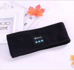 Wireless Bluetooth-compatible Headband Outdoor Fitness Yoga Headband (Color: Black 3pcs)