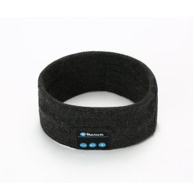 Wireless Bluetooth-compatible Headband Outdoor Fitness Yoga Headband (Color: Dark Grey1)