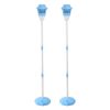 2Pack 3 In 1 Standing Bubble Machines with Colorful Lights and Music Rechargeable Bubble Maker Stands with 2 Modes 3 Adjustable Height for Party Weddi