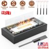 Tabletop Fire Pit With Roasting Sticks Portable Indoor Outdoor Tabletop Fireplace Ethanol Mini Fire Pit Table Top Decoration for Christmas Dinner Part