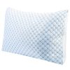 Cooling Memory Foam Pillow Ventilated Soft Bed Pillow w/ Cooling Gel Infused Memory Foam Heat Moisture Reducing Cooling Fiber Breathable Machine Washa