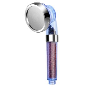 Ionic Filtration Shower Head High Pressure 3 Mode Stone Water Saving Bath Handheld Shower (Option: BathShowerHead)