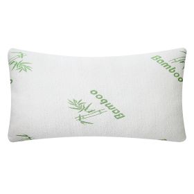 Bamboo Memory Foam Pillow Hypoallergenic Bed Pillow For Head Neck Rest Sleeping Shredded Pillow W/ Washable Cover (Option: Queen)