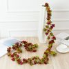 1pc 98.43inch/8.2ft Rose Artificial Flowers; Artificial Flower Christmas Garland; Fake Rose Vine For Wedding Home Room Decoration Spring Autumn Garden