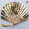 1pc Folding Fan Handheld Fans Chinese Imitation Silk Classical Hanfu Fan Tassel Elegent Female Fan Home Decoration Fan Chinese Fan Hand Folding Fans V
