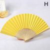 1pc Folding Fan Handheld Fans Chinese Paper Classical Hanfu Fan Solid Color Hand Fan Home Decoration Fan Chinese Fan Hand Folding Fans