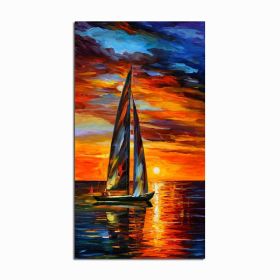 Coloring Poster Hand Painted Oil Painting Landscape For The Living Room Wall Art Home Decoration Abstract Without Frame (size: 100X150cm)