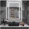 Triple Color Temperature/LED/RGB Smart Touch Control Bathroom Mirror with Tempered Glass, Adjustable Light, Fog & Shatterproof, Memory Function