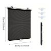 2 Pack Blackout Roller Shades with 6 Pcs Suction Cups Retractable Portable Window Cover CurtainCordless Roller Shades Blackout Blinds for Home Bathroo