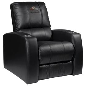 Relax Home Theater Recliner with Horses Quarter Collage Logo Panel (material: Commercial Grade Synthetic Leather)