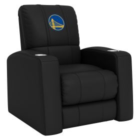 Relax Home Theater Recliner with Golden State Warriors Logo (material: Commercial Grade Synthetic Leather)