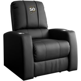 Relax Home Theater Recliner with San Antonio Spurs Team Commemorative Logo (material: Top Grain Leather *Custom Order 8 Week Lead time No Returns*)