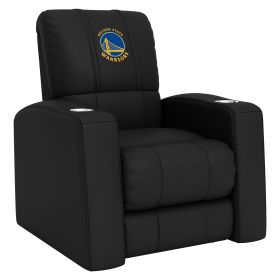 Relax Home Theater Recliner with Golden State Warriors Global Logo (material: Commercial Grade Synthetic Leather)