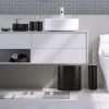 8Pcs Bathroom Accessories Set Bathroom Holder Set with Soap Dispenser Toothbrush Holder Cup Soap Dish Toilet Cleaning Brush Trash Can Qtip Holder Vani