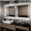 Triple Color Temperature/LED/RGB Smart Touch Control Bathroom Mirror with Tempered Glass, Adjustable Light, Fog & Shatterproof, Memory Function